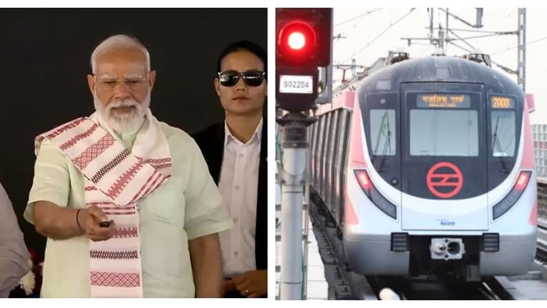 मेट्रो उद्घाटन और दिल्ली मेट्रो ट्रेन की समाचार तस्वीर