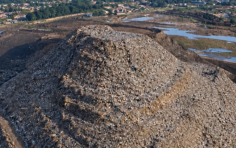 User-supplied before view identified as Bhalswa landfill, with a large waste mound